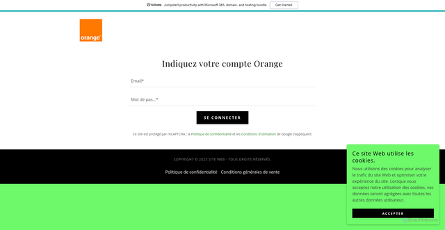 Security scan screenshot of https://site-0erxg3cts.godaddysites.com/