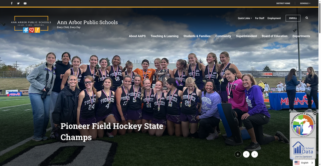 Security scan screenshot of https://www.a2schools.org/