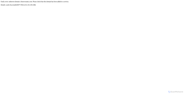 Security scan screenshot of https://cbsnewsstatic.com