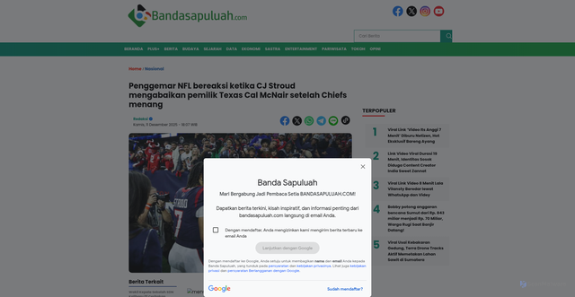 Security scan screenshot of https://m.bandasapuluah.com/berita/nasional-berita/b-43623/penggemar-nfl-bereaksi-ketika-cj-stroud-mengabaikan-pemilik-texas-cal-mcnair-setelah-chiefs-menang/