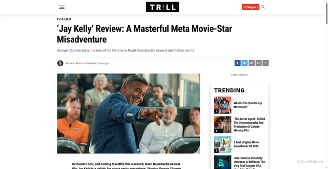 Security scan screenshot of https://www.trillmag.com/entertainment/tv-film/jay-kelly-review-a-masterful-meta-movie-movie/