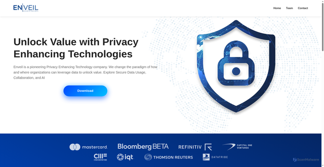 Security scan screenshot of https://envell.xyz
