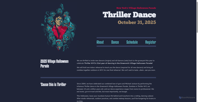 Security scan screenshot of https://thrillernyc.com/