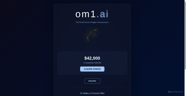 Security scan screenshot of http://om1-parking.pages.dev/