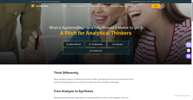 Security scan screenshot of https://systemsway-web.pages.dev/pitches/for-analytical-thinkers