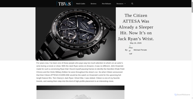 Security scan screenshot of https://twobrokewatchsnobs.com/citizen-attesa-cc4055-65e-jack-ryan/