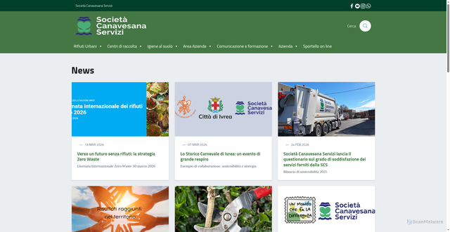 Security scan screenshot of https://scsivrea.it/