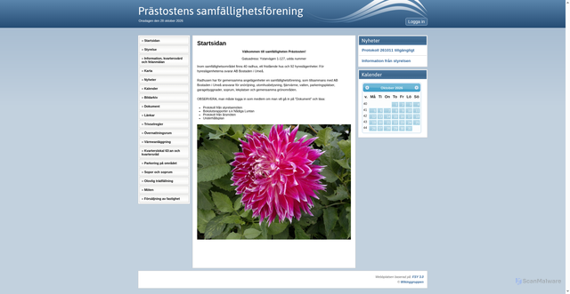 Security scan screenshot of https://prastosten.se
