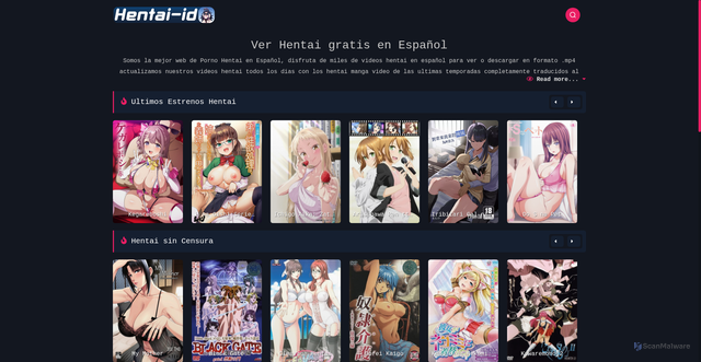 Security scan screenshot of https://hentaid.tv/