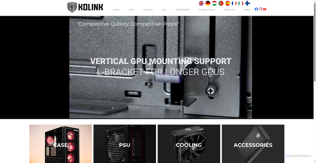 Security scan screenshot of https://kolink.se
