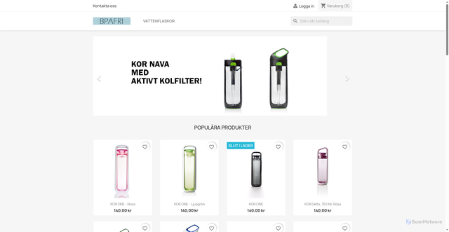 Security scan screenshot of https://agua.se