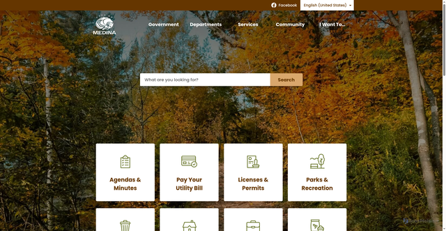 Security scan screenshot of https://www.medinamn.gov/