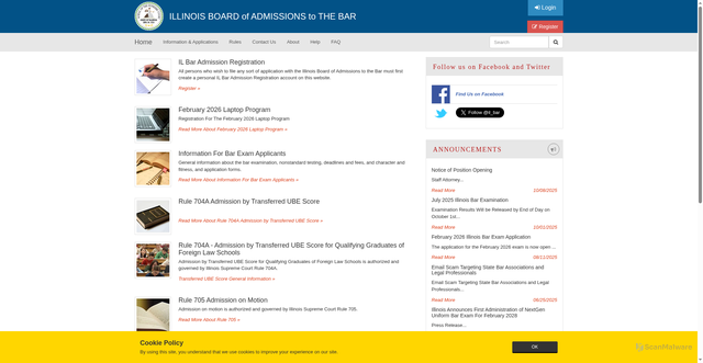 Security scan screenshot of https://www.ilbaradmissions.org/