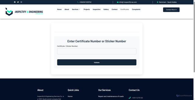 Security scan screenshot of https://inspectify--sa-com-sa--com-hf0tyaapu8.edgeone.app/inspectify-sa.com%2054104.html