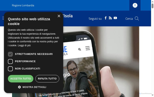 Security scan screenshot of https://www.comune.ternodisola.bg.it/