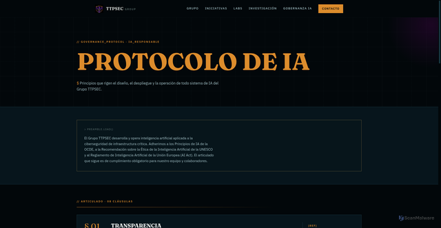 Security scan screenshot of https://ttpsec-com.pages.dev/ia