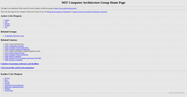 Security scan screenshot of https://www.pervasive-cmi.csail.mit.edu