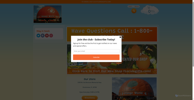 Security scan screenshot of https://www.orangeworld192.com/