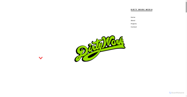 Security scan screenshot of https://dirtywork.media