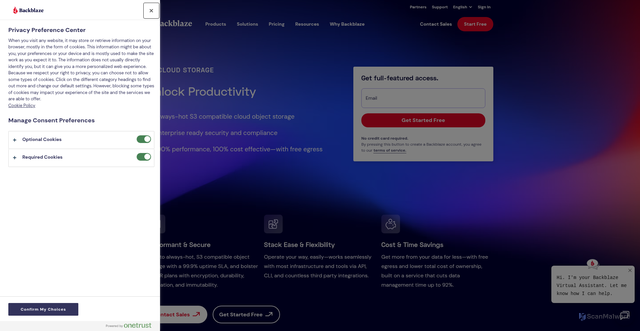 Security scan screenshot of https://f003.backblazeb2.com