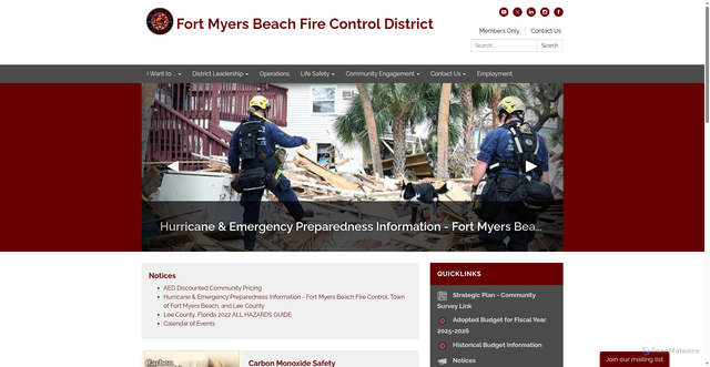 Security scan screenshot of https://www.fmbfirefl.gov/