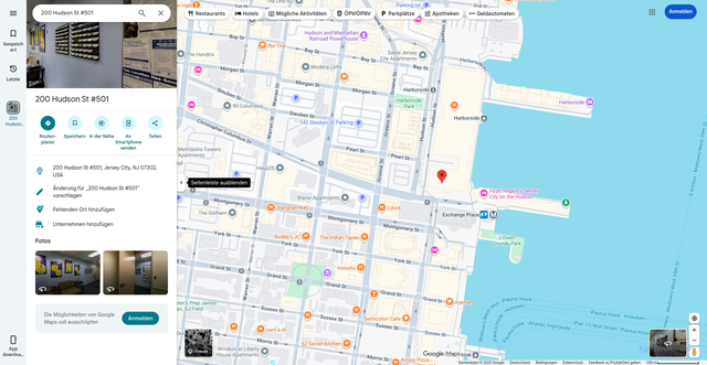 Security scan screenshot of https://consent.google.com/m?continue=https://maps.google.com/maps?q%3D%2520200%2520Hudson%2520Street%2520Suite%2520501%2520Jersey%2520City%2520NJ%252007311%2520US&gl=DE&m=0&pc=m&uxe=eomtm&cm=2&hl=de&src=1