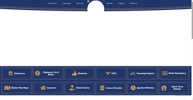 Security scan screenshot of https://ausabletwp-mi.gov/