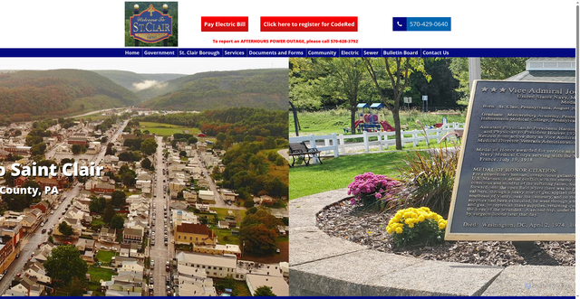 Security scan screenshot of https://stclairpa.gov/