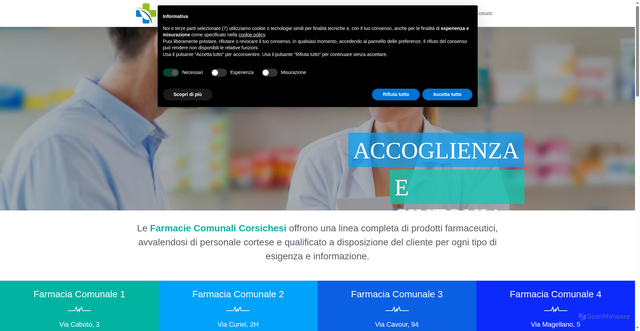 Security scan screenshot of https://www.farmcorsichesi.it/