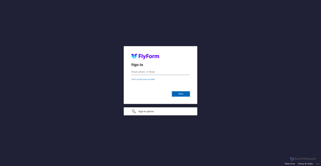 Security scan screenshot of https://careers.flyform.com/sso_login