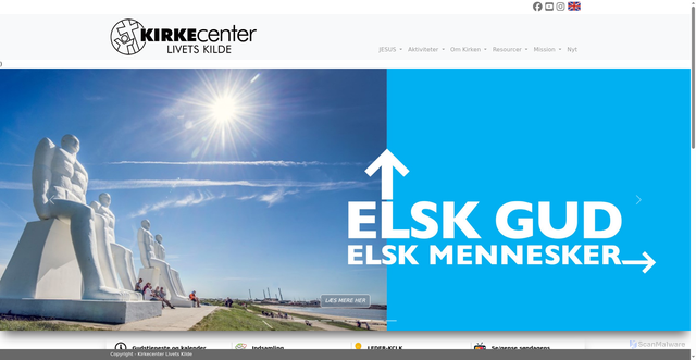 Security scan screenshot of https://kirkecenter.nu