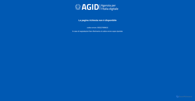 Security scan screenshot of https://ca1.agid.gov.it