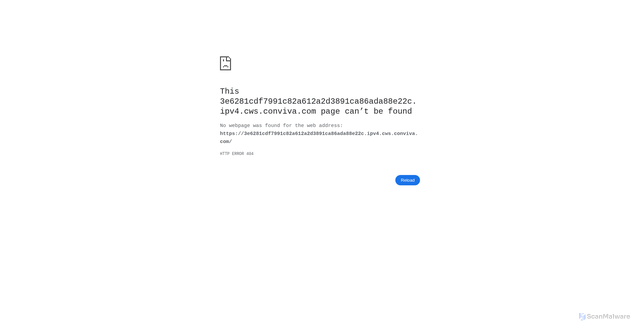 Security scan screenshot of https://3e6281cdf7991c82a612a2d3891ca86ada88e22c.ipv4.cws.conviva.com