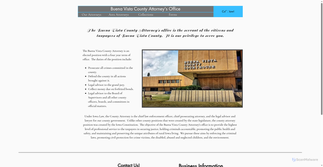 Security scan screenshot of https://www.bvcountyattorney.gov/