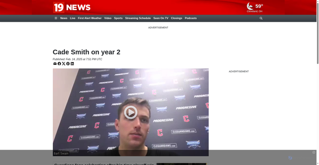 Security scan screenshot of https://www.cleveland19.com/video/2025/02/14/cade-smith-year-2/