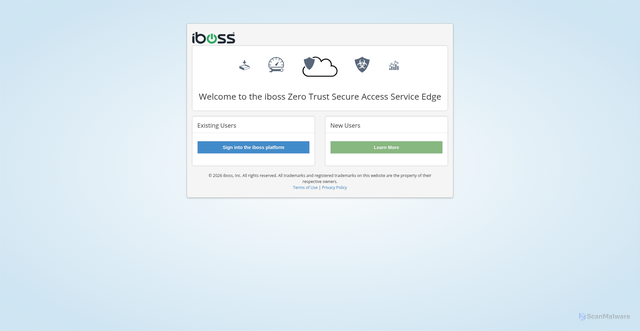 Security scan screenshot of https://ibosscloud.com
