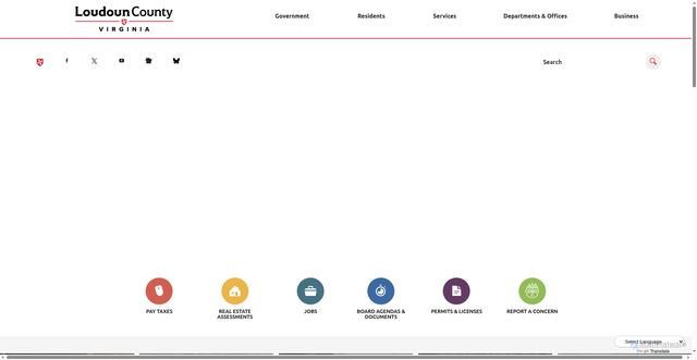 Security scan screenshot of https://www.loudoun.gov/