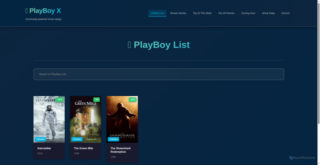 Security scan screenshot of http://playboyqq.site/