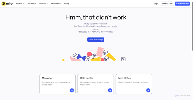 Security scan screenshot of https://api.miro.com