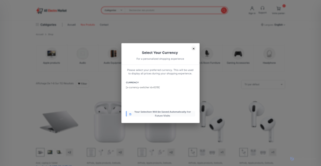 Security scan screenshot of https://allelectromarket.com/shop/?layout_style=grid&column=column-5&sidebar=fullwidth&pagination=autoload