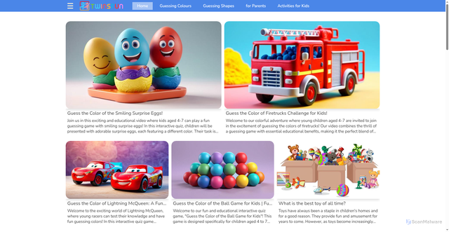 Security scan screenshot of https://twinsfun.com