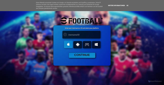 Security scan screenshot of https://etfballl.blogspot.com