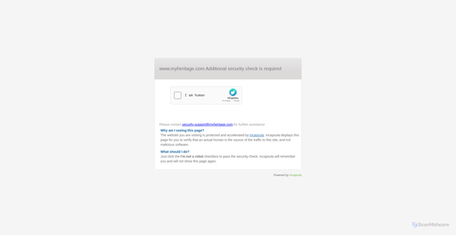 Security scan screenshot of https://www.myheritage.com/names/tom_aspinall