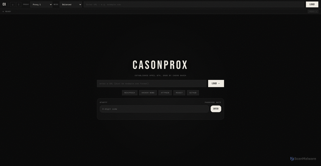 Security scan screenshot of https://casonprox-yvkgu5sjli.edgeone.app/