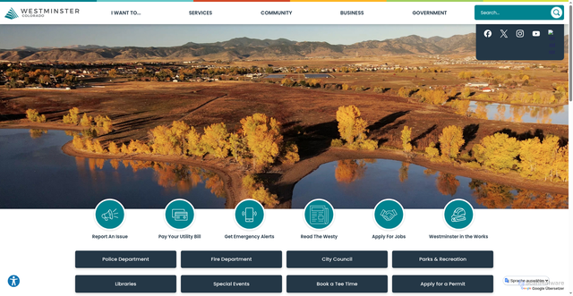 Security scan screenshot of https://www.westminsterco.gov/