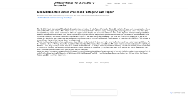 Security scan screenshot of https://divetarifahugo-pdab89y73r.edgeone.app/22517-mac-millers-estate-shares-unreleased-footage-of-late-rapper.html