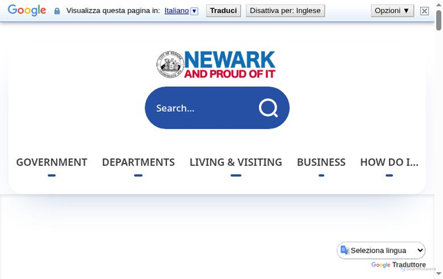 Security scan screenshot of https://www.newarknj.gov/