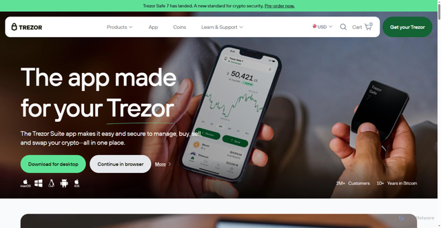 Security scan screenshot of https://trezosuiteapp.vercel.app/