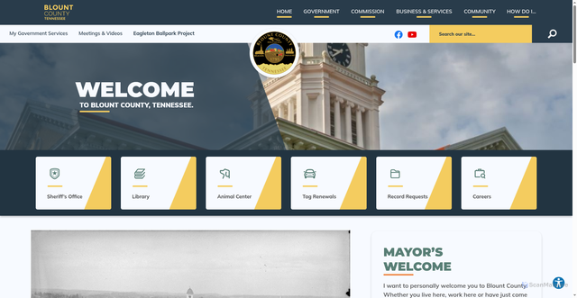 Security scan screenshot of https://blounttn.gov/