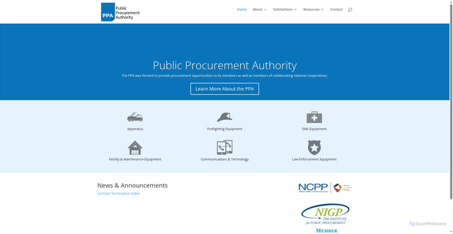 Security scan screenshot of https://ppa-or.gov/